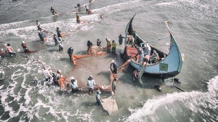 Fishermen on Coxs Bazar