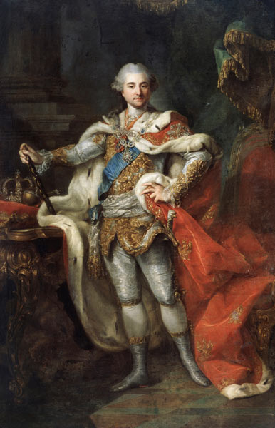 Portrait of Stanislaw II August Poniatowski, King and Grand Duke of the Polish-Lithuanian Commonweal a Marceli Bacciarelli