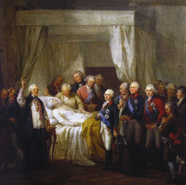 The Death of Stanislaw II August Poniatowski a Marceli Bacciarelli