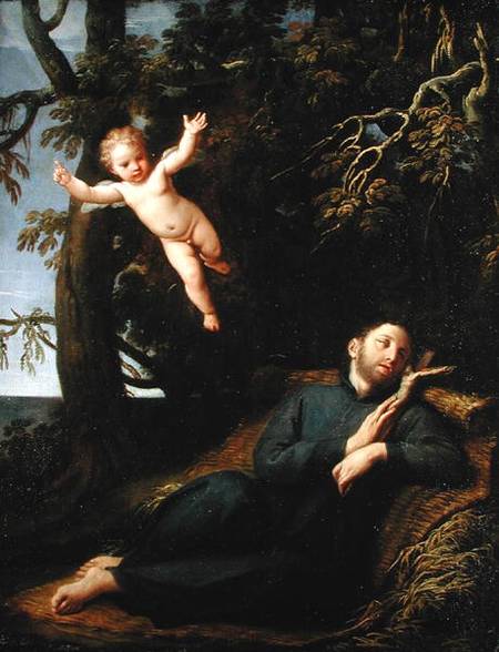 St. Francis de Sales (1567-1622) in the Desert a Marco Antonio Franceschini