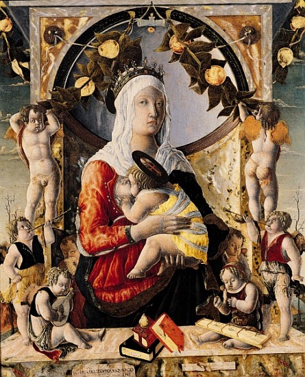 The Virgin and Child Surrounded by Eight Angels a Marco Zoppo