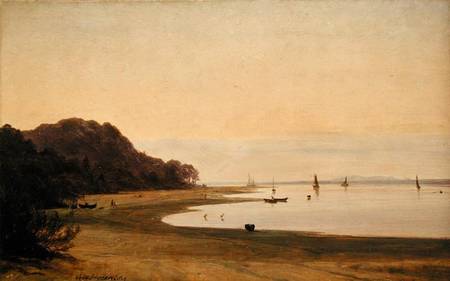 The shore of the Elbe a Marcus Johann Haeselich