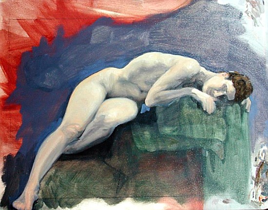 Deutscher Bildhauer, 2002 (oil on canvas)  a Marcus  Morrell