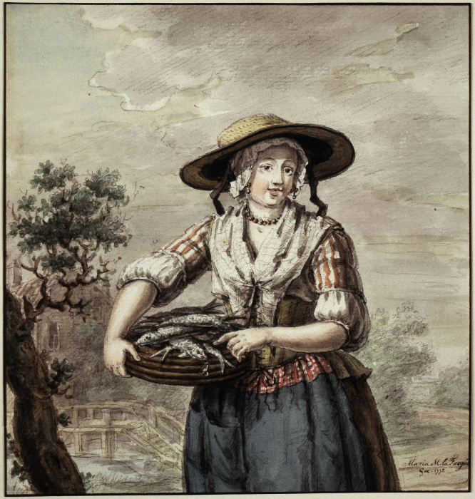 Female fishmonger a Maria Margaretha la Fargue