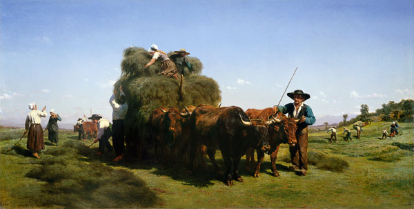 Haymaking, Auvergne a Maria-Rosa Bonheur