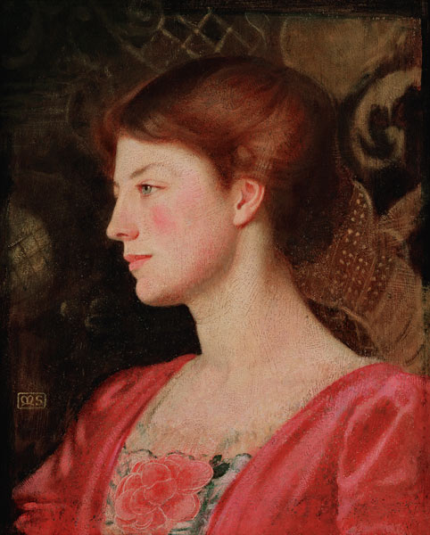 Portrait of Lady Irene Stokes (nee Ionides) a Marianne Stokes