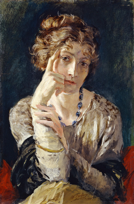 Portrait of Henriette, the artists wife a Mariano Fortuny 
