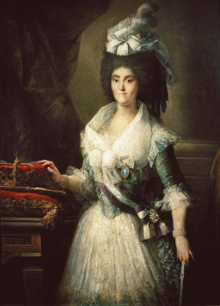 Portrait of Queen Maria Luisa (1751-1819) a Mariano Salvador de Maella