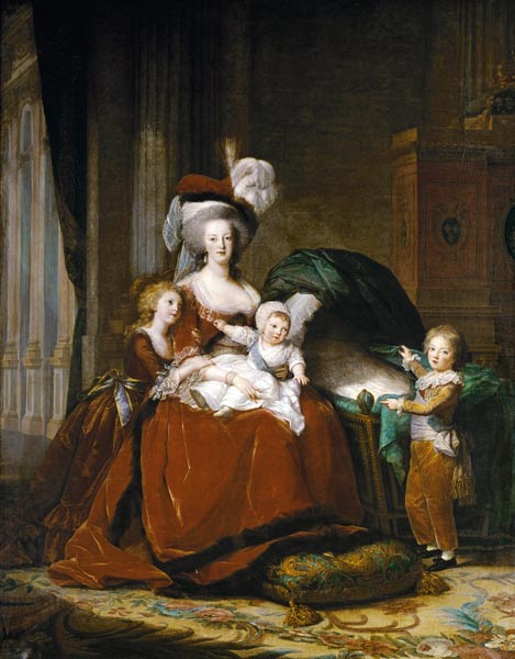 MarieAntoinette de Lorraine-Habsbourg, reine de France, et ses enfants a Marie Elisabeth-Louise Vigée-Lebrun