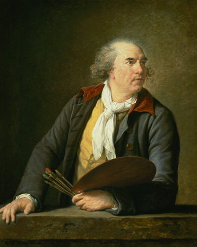 Portrait of the painter Hubert Robert. a Marie Elisabeth-Louise Vigée-Lebrun