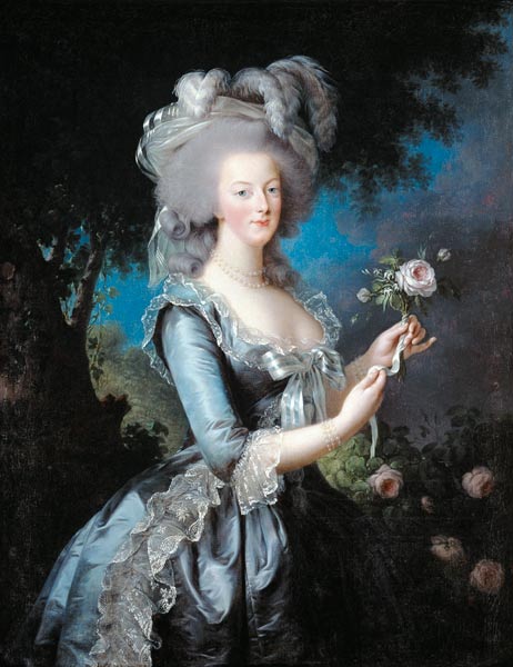 Marie-Antoinette de Lorraine-Habsbourg, reine de France, dit Marie-Antoinette à la rose a Marie Elisabeth-Louise Vigée-Lebrun