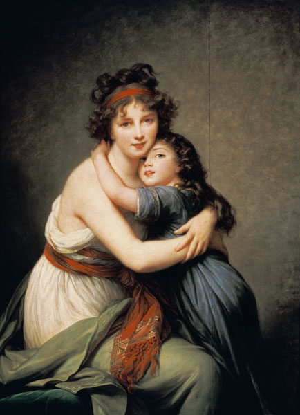 The artist with her daughter a Marie Elisabeth-Louise Vigée-Lebrun