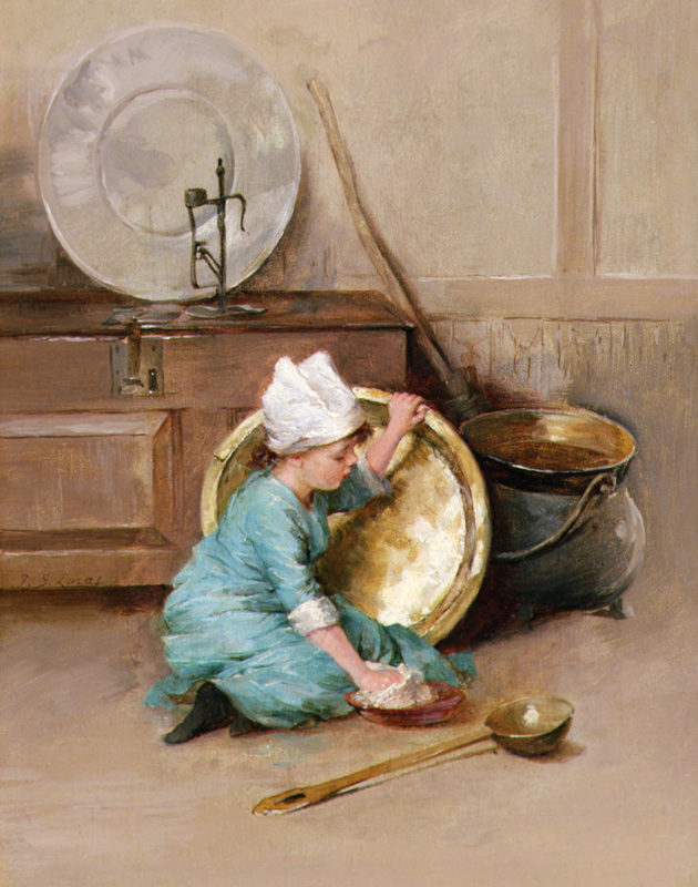 Polishing Brass a Marie Elizabeth Seymour Lucas
