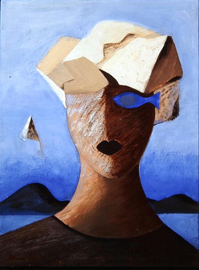 Ouranopoulis, 1993 (tempera on wood)  a Marie  Hugo