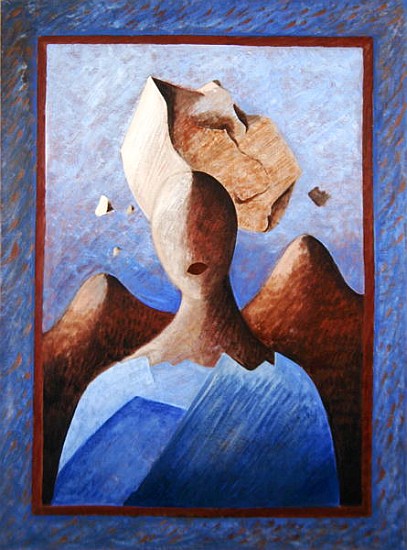 Ourao Poulis, 1994 (oil on paper)  a Marie  Hugo