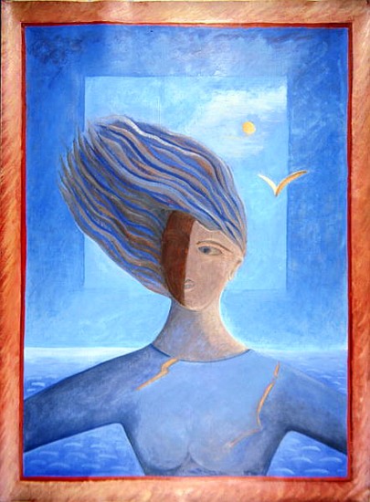 Zoe de la Mer, 1993 (oil on paper)  a Marie  Hugo