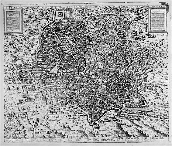 Map of Rome a Mario Cartaro
