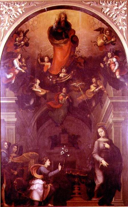 The Annunciation a Mariotto di Bigio Albertinelli