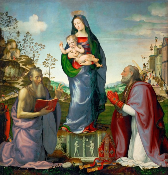 Madonna and Child with Saints James and Zenobius a Mariotto di Bigio Albertinelli