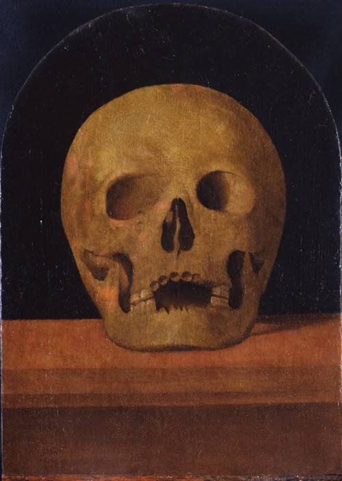 Memento mori. The back side of the triptych a Mariotto di Bigio Albertinelli