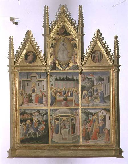 Scenes from the Life of Christ and of the Virgin, polyptych a Mariotto  di Cristofano