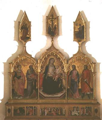 Madonna and Child with Saints (tempera on panel) a Mariotto  di Nardo