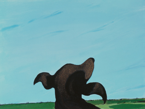 Bronze Profile #2, 1997 (acrylic on canvas)  a Marjorie  Weiss