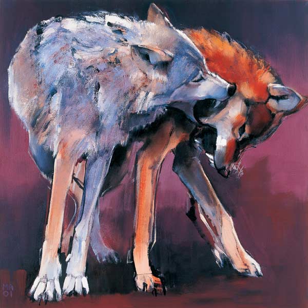 Two Wolves a Mark  Adlington