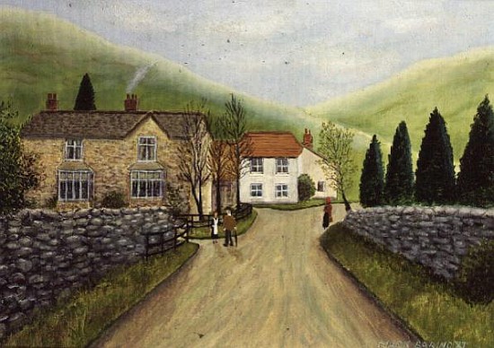 A Country Lane with Stone Walls, 1987  a Mark  Baring