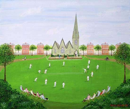 Cricket on Blackheath, 1993  a Mark  Baring