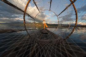 Fisherman on Inle Lake