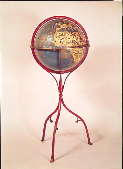 Terrestrial Globe, showing the Indian Ocean, made in Nuremberg, 1492 (see also 158163 and 158166) a Martin Behaim