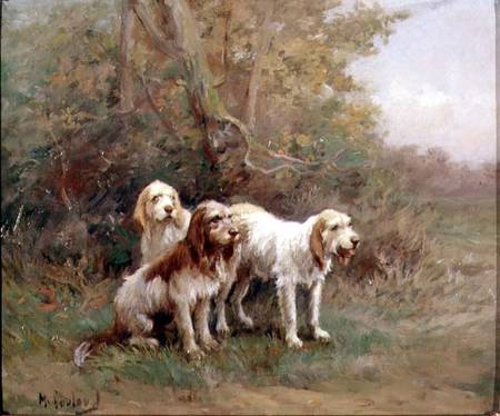 Otterhounds in a Landscape a Martin Coulaud