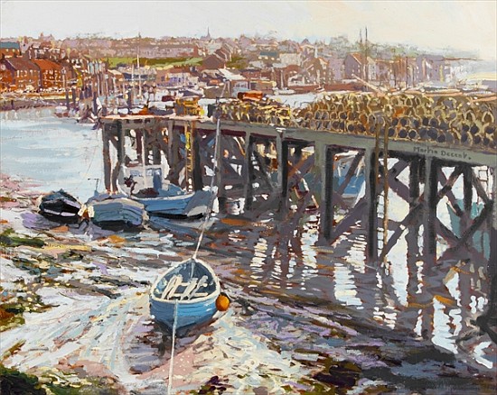 Low Tide (Whitby, North Yorkshire) 2006 (oil on board)  a Martin  Decent