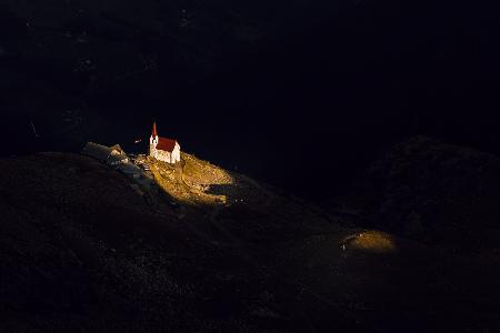 The church in the sunset
