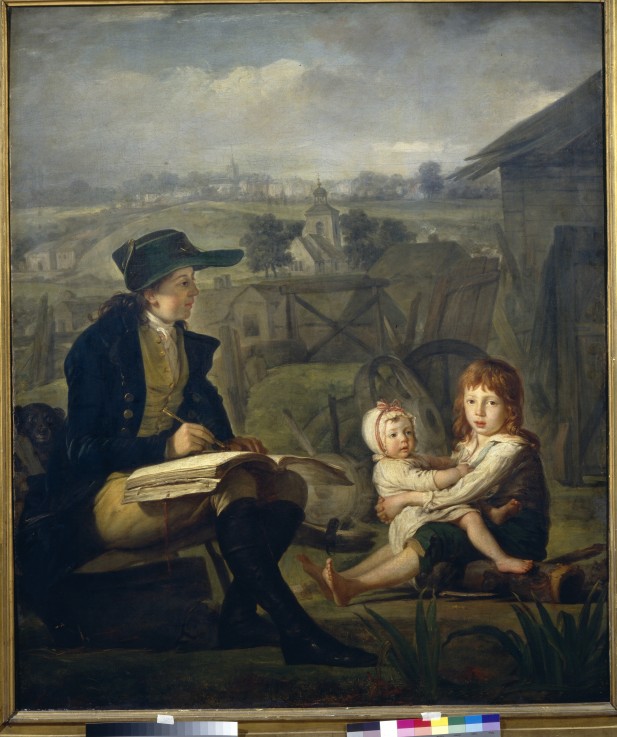 Werther drawing children a Martin Ferdinand Quadal