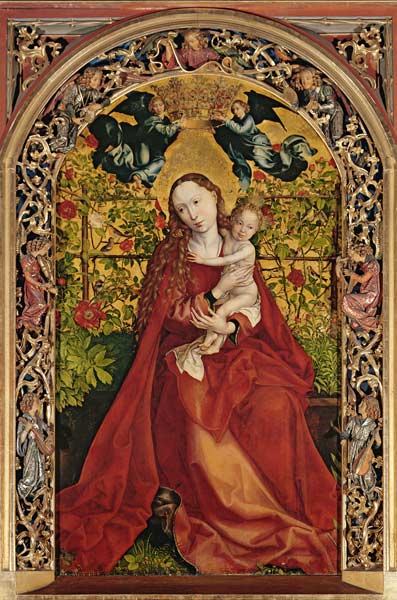 Madonna of the Rose Bower a Martin Schongauer