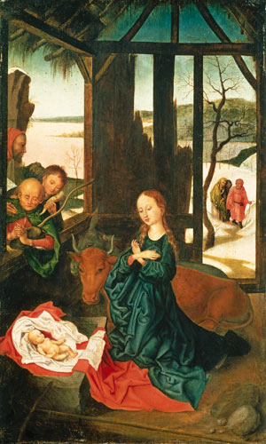 The birth Christi. a Martin Schongauer (entourage)