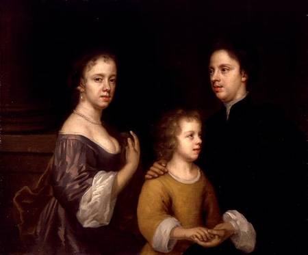 Self Portrait with Husband and Son a Mary Beale