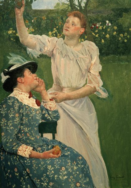 Cassatt / Young Women Picking Fruit a Mary Cassatt