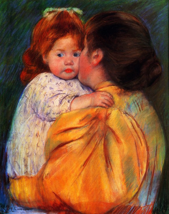 Maternal Kiss a Mary Cassatt