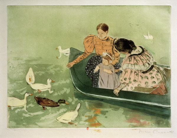 M.Cassatt, Feeding the Ducks a Mary Cassatt