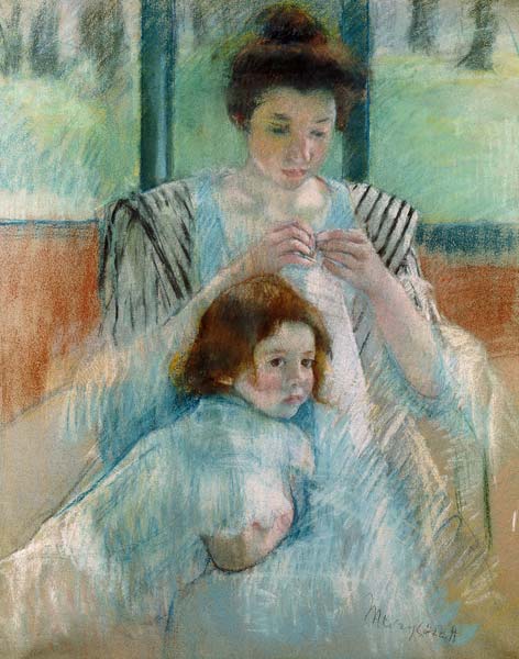 Mother and child a Mary Cassatt