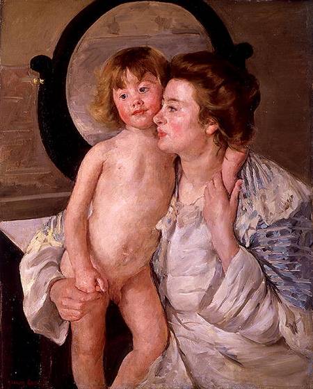 Mother and Boy a Mary Cassatt