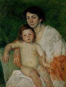 Mother and child. a Mary Cassatt