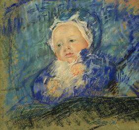 Cassatt / Child on Blue Cushion / 1881