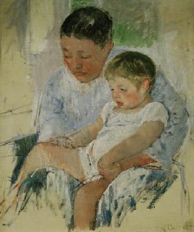 M. Cassatt, Jenny and her sleepy child.