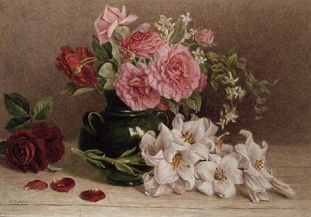 Roses and Lilies a Mary Elizabeth Duffield