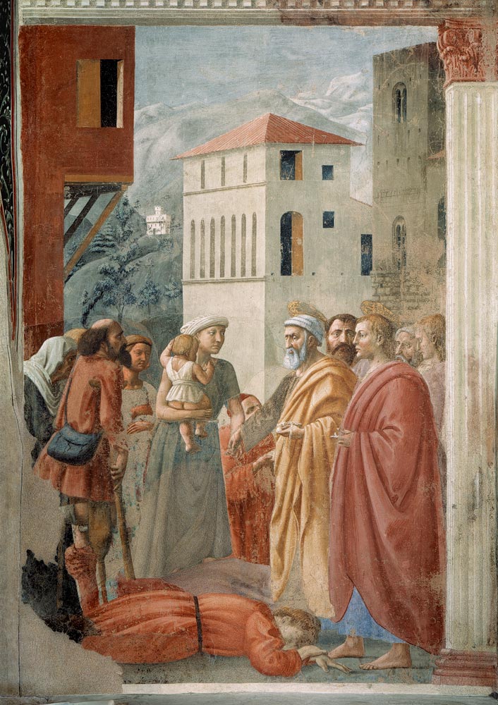 St.Peter Shares Alms... a Masaccio