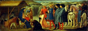 The adoration of the kings (of an Altarpredella) a Masaccio